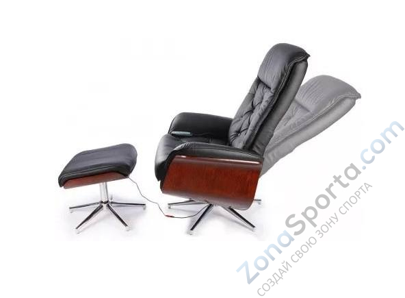 Массажное кресло Calviano с пуфом С-95 (черное)