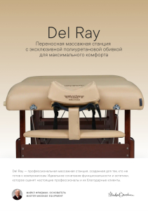Массажный стол складной Master Del Ray Pro