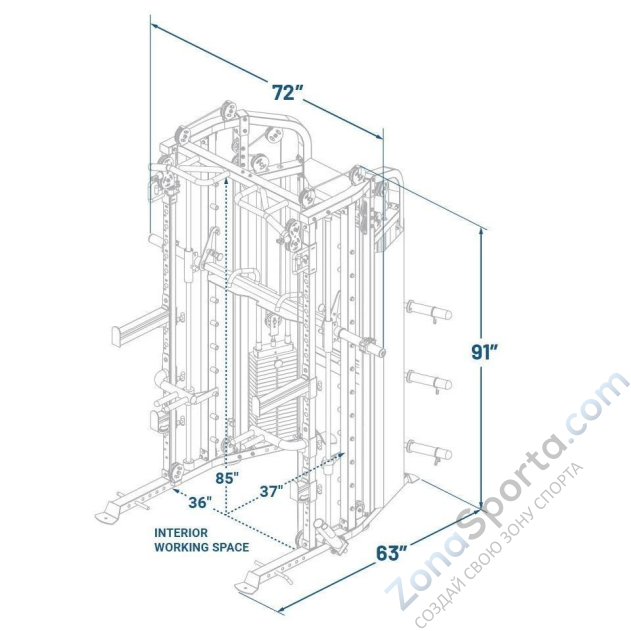 Многофункциональный силовой комплекс Force USA G6