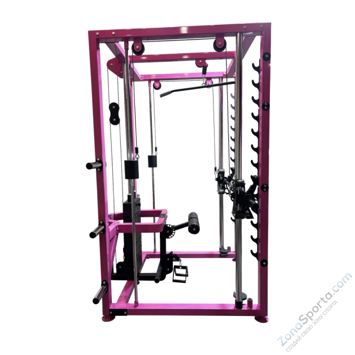 Многофункциональный тренажер Машина Смита с противовесом + Универсальная тяга DEXsport AG-049