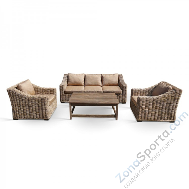 Набор для патио из натурального ротанга Mustang KM-2003