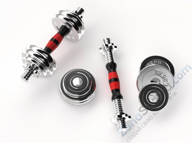 Набор гантелей Unixfit в кейсе 15kg