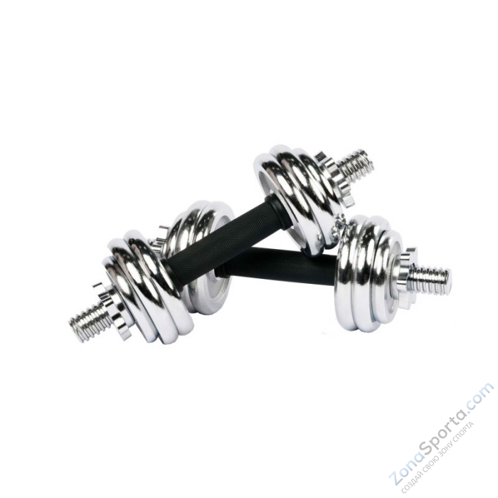 Набор гантелей 15 кг в кейсе Profi-Fit