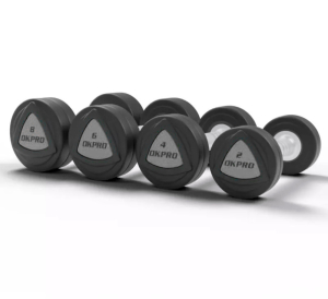 Набор полиуретановых гантелей от 42 до 50 кг (шаг 2 кг) OKPRO OK1032B-42-50-G