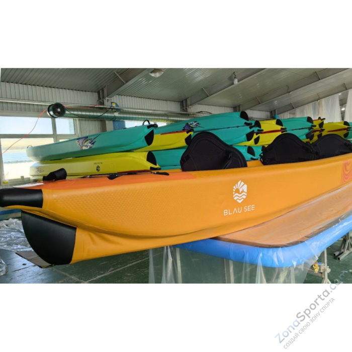 Надувной каяк трехместный Blau See Turtle-3 Expedition Премиум