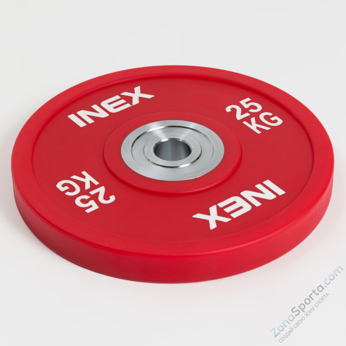 Олимпийский диск в уретане INEX PU Bumper Plate 25 кг