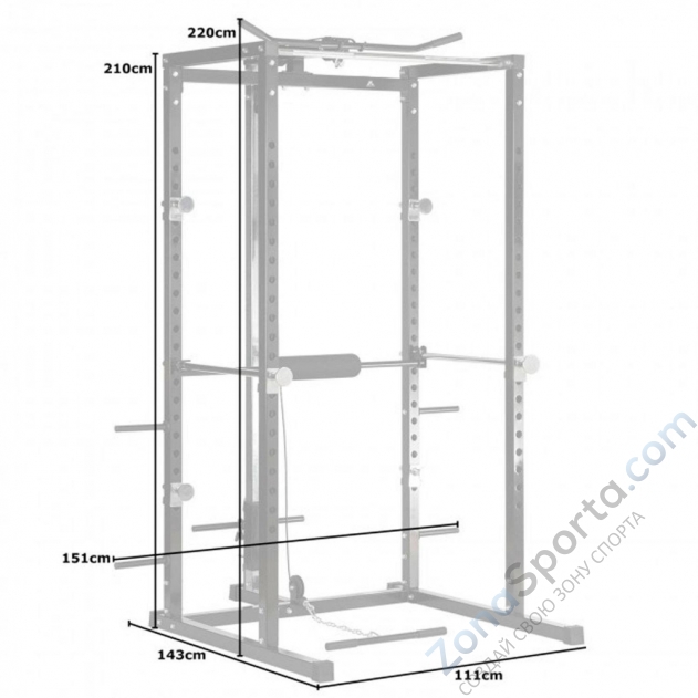 Рама силовая и тяга сверху / снизу DFC F1CGE07
