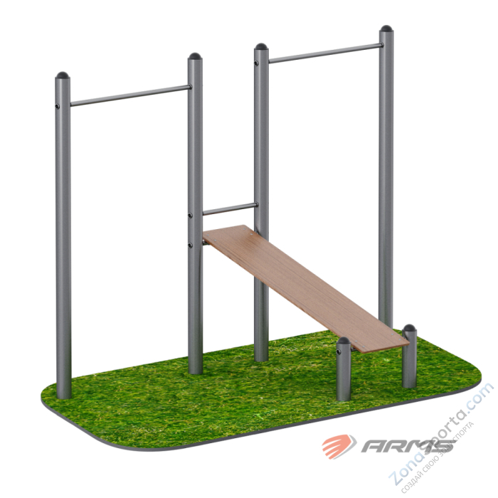 Скамья для пресса с турником (эконом) ARMS ARWOK020.30