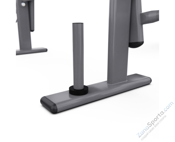 Скамья со стойками под штангу широкий хват, с партой для бицепса DFC D702 PRO