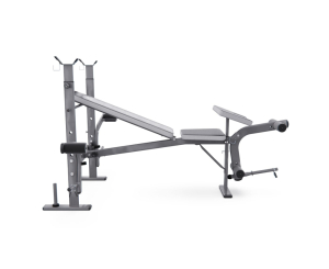 Скамья со стойками под штангу широкий хват, с партой для бицепса DFC D702 PRO