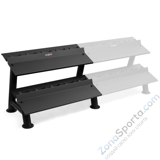 Стойка для гантелей горизонтальная на 5 пар VictoryFit VF-T400