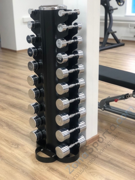 Стойка для гантелей вертикальная на 10 пар  Smith Strength