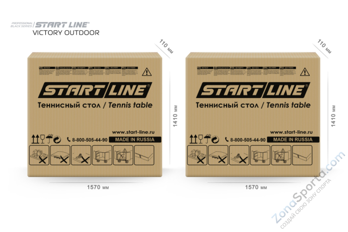 Стол теннисный Victory 6 Всепогодный Black