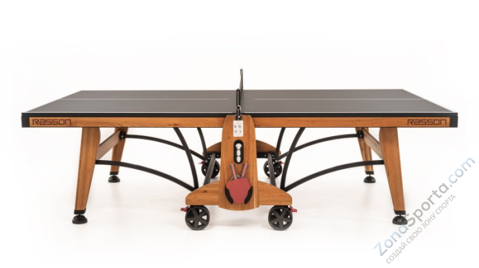 Теннисный стол складной для помещений Rasson Premium T03 Indoor (натуральная вишня)