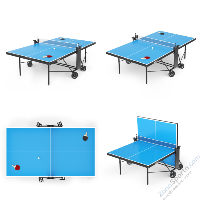 Теннисный стол Unix Line Compact indoor 18mm MDF (Blue)