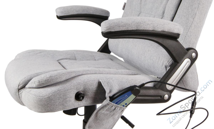 Вибромассажное кресло Calviano Veroni 52 (ткань, серое)