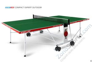 Всепогодный теннисный стол Start Line Compact Expert Outdoor 4 green