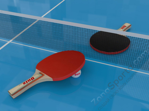 Всепогодный теннисный стол Unix Line outdoor 6mm (blue)