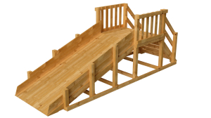 Зимняя деревянная заливная горка Ледянка (пропитка)