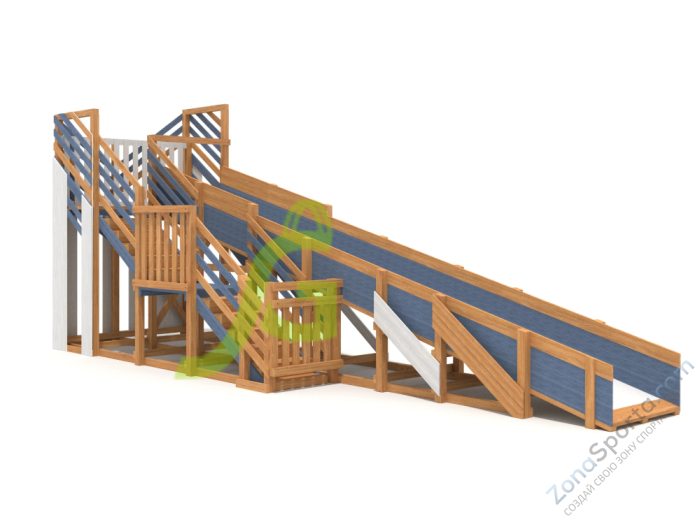 Зимняя горка IgraGrad Snow Fox скат 8 м мод.3