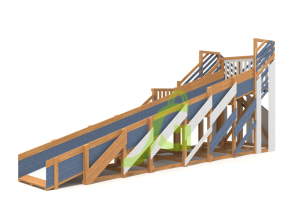 Зимняя горка IgraGrad Snow Fox скат 8 м мод.3