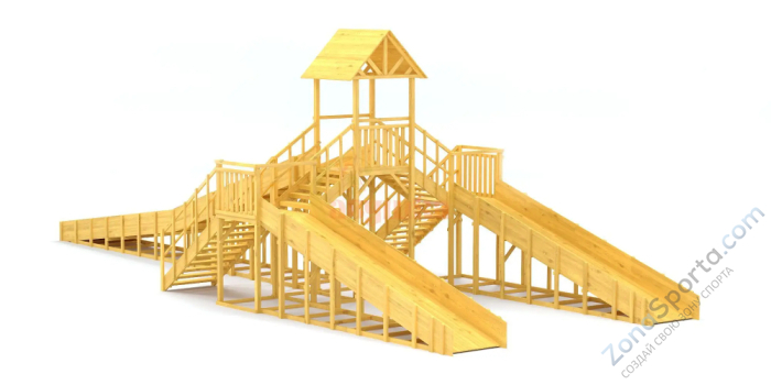 Зимняя горка Савушка Зима Wood 11