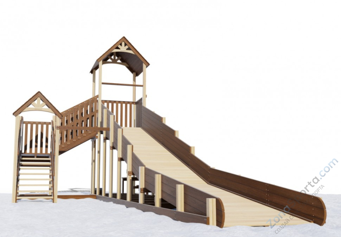 Зимняя горка Snow Crystal 3